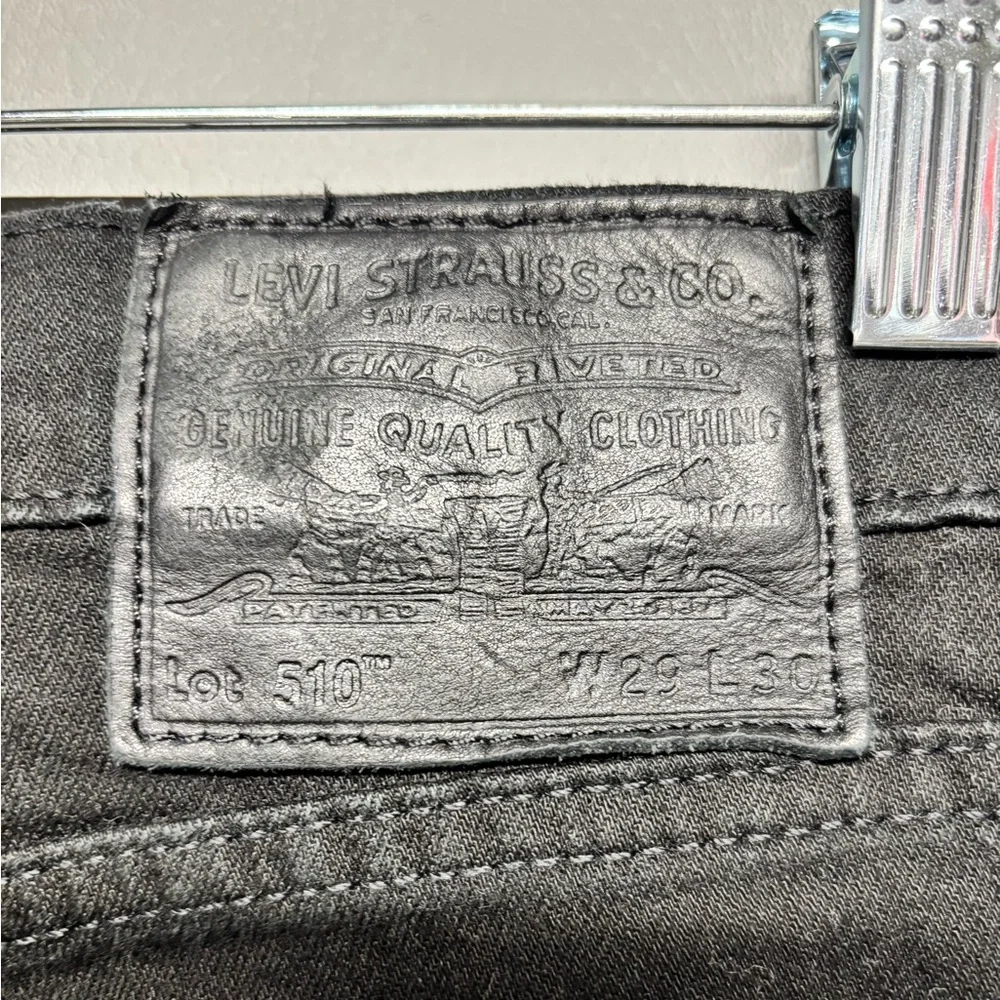 ✨Levi's Premium 510 Jeans Men's Black Skinny Fit Size W29 L30